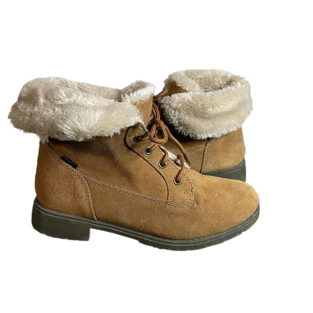 Sporto Brown Faux Fur Booties Women's size 7.5M